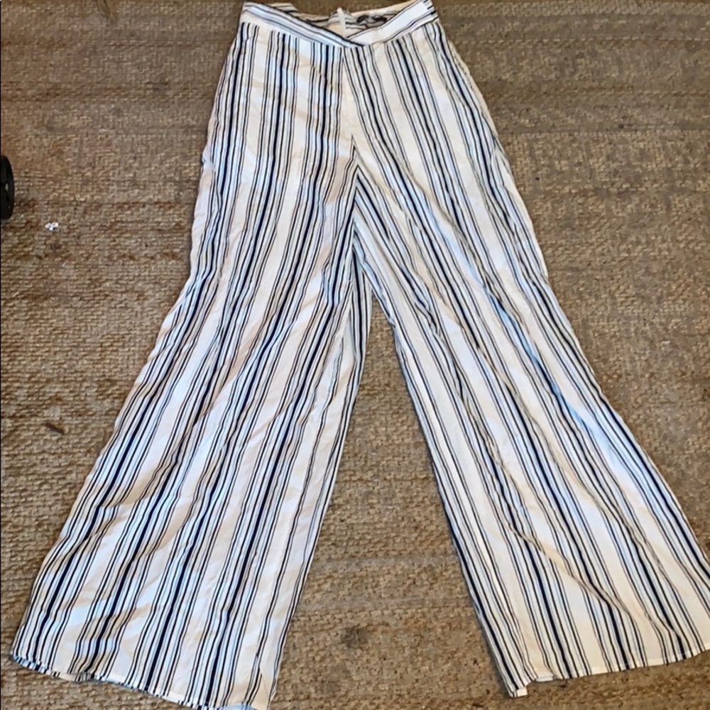 striped flare pant